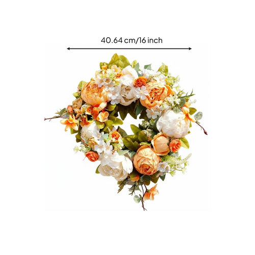 Artificial Peony Wreath Multipurpose Simulation Peony Wreath Handmade