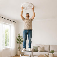 PU Ceiling Medallion Custom Size Support French Design Ceiling Medallion
