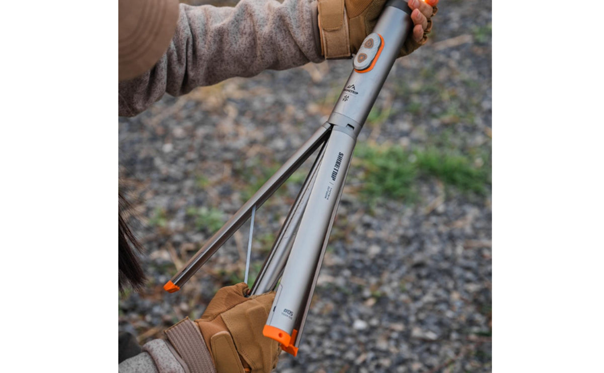 Rechargeable Camping Light with Stand Adjustable Telescopic Camping Lantern Lightweight Tripod Lamp Compact for Campers