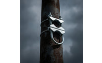 U-Bolt Pipe Clamp M8 Pipe Clamp with Saddle Zinc-Coated-Bolt with Saddle Plate for Installers, Hobbyists