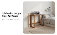 Wall-Mounted Folding Desk Space-Saving Writing Table Foldable Design Multifunctional for Remote Workers, Small Spaces