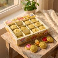 24 Pieces Squishy Delicate Bite Sum Press Toy Food-Shaped Bun Toy with Steamer Case Realistic Stress-Relief for Collectors