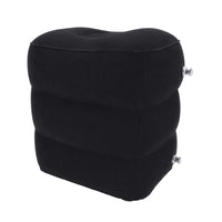 Three-Tier Footrest Inflatable Footrest Rounded Rectangular Two Air Valves Household Relaxation Item