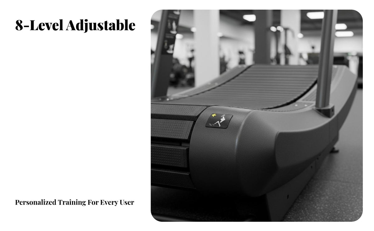 Non-Powered Treadmill Heavy Duty Non-Electric Treadmill Energy-Efficient Curved Running Machine for Athletes, Home, Commercial Use, Gym