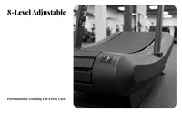 Non-Powered Treadmill Heavy Duty Non-Electric Treadmill Energy-Efficient Curved Running Machine for Athletes, Home, Commercial Use, Gym