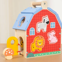 Multi-Functional Activity Block Multifunction Wooden Activity Cube Fine Motor Skills Bead Maze Box for Kids, Travel