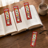 Japanese Style Bobcat Bookmark Set - Unique Boxed Design for Students
