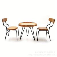 1：12娃娃屋仿真生活场景配件dollhouse迷你户外休闲椅子桌子模型