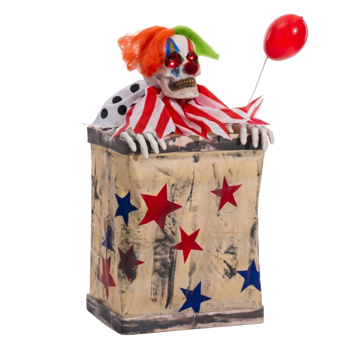 Clown Red Balloon Balloon Operated Bouncing Clown Decoration