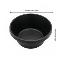 Rubber Feed Pan Pet Bowl Round Pet Feeding Bowl Single-Piece