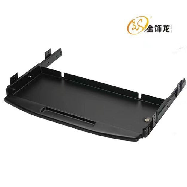 Jinshilong Iron Keyboard Tray with Pull-Out Slide, Powder-Coated Finish