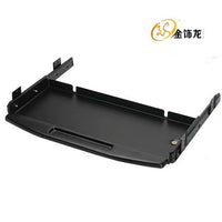 Jinshilong Iron Keyboard Tray with Pull-Out Slide, Powder-Coated Finish