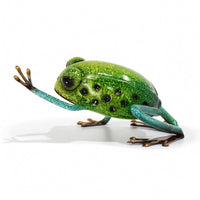 Frog Figurine Cute Frog Sculpture Garden Ornament for Collectors, Patio