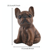 Dog Figurine Glossy Decorative Canine Sculpture Tabletop Home Decor for Entryway