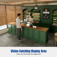 Vintage Bar Counter, Reception Desk for Coffee Shop, Restaurant, Bakery, Milk Tea Shop, Modern Minimalist Commercial Furniture