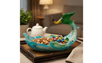Peacock Fruit Tray Gift Idea Peacock Serving Tray Food Decorative Appetizer Plate for Seafood Display