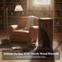 S-Shaped Uncovered Cabinet Wabi-Sabi Aesthetic S-Shaped Cubby Shelf Rotating