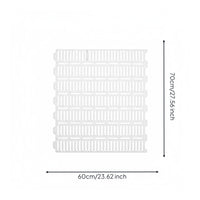 Reinforced Piglet Slatted Panel Double-Rib Manure Drain Board Plastic Farm Flooring White for Piglets