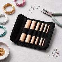 6 Pieces Wire Wrapping Mandrel Wooden Jump Loop Creator Polished Finish
