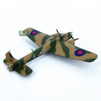 1:144 British Whitley Heavy Bomber Model, Die-cast Finished Aircraft Model, Collectible