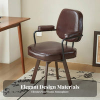 Upholstered rotating Chair Ergonomic Backrest Desk Seat Adjustable Height