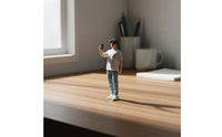 1:64 Scale Figure Realistic Detail 1:64 Scale Figurine Workmanship Diorama Person Figurine for Collectors, Photo Prop, Desk Display