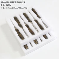 木工工具木工凿12件套雕花凿雕刻凿出口德国60CRV刻花凿