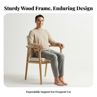 Spindle Rear Chair Hardwood Wood Upper Limbchair With Upper Limbrests Ergonomic Rearrest for Families, Residents, Dining Room
