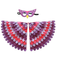 Ignites creativity avian appendage Cape Colorful Designs creature Costume vivid Print costume play Clothes Easy to Wear for Children, &children, little universals, Stage Performances, Halloween, celebratory gathering, School Events