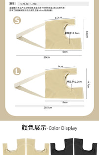 Two-Toe Protector Sleeve for Big Toe, SEBS, Soft Side, Anti-Friction, Shock-Absorbing, Forefoot Pad, Small Toe Separator
