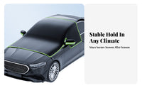 Windshield Cover with Side Mirror Covers | Drawstring Storage Pouch, Windshield Cover with Mirror Covers, for Winter