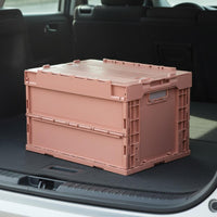 50L Crate Supply Folding Crate Thickened Material Foldable Storage Bin for Logistics, Car Trunk