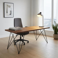 Rectangular Desk Clean Edges Modern Desk Minimalist Study Table