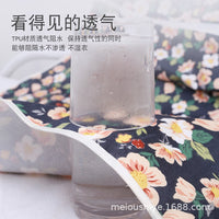 Adult Waterproof Bib for Elderly, Polyester-Cotton, Large Size