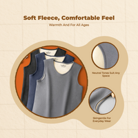 Warm Sleeveless Vest Men's Fleece Winter