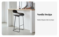 Suspended Seat Stool Modern Modern Bar Chair Minimalist Look Long-Lasting Frame for Home Users, Adults, Kitchen Island