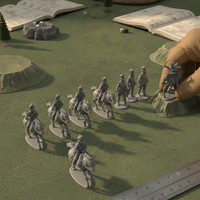 Napoleonic Wars French Cavalry Officer Wargame 3D Printed Miniatures
