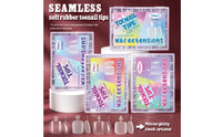 240 Pieces Soft Gel Toenail Tips Transparent Toenail Tip Kit Clear Short False Toenails for DIY Nail Enthusiasts, Pedicures, Home Manicures