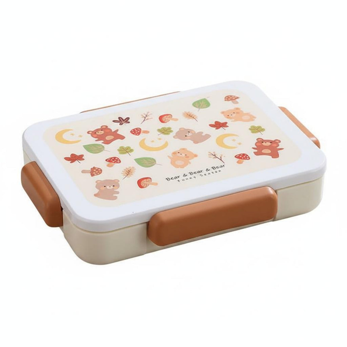 Bento Box Microwavable 3 Compartment Food Container Easy to Clean for Students