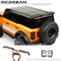 RCDream 1/10 RC Car Roof Spoiler with LED Light for TRX4