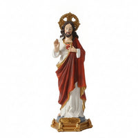 Religious Figurine White Figurine with Radiant Aura Collectible for Altar