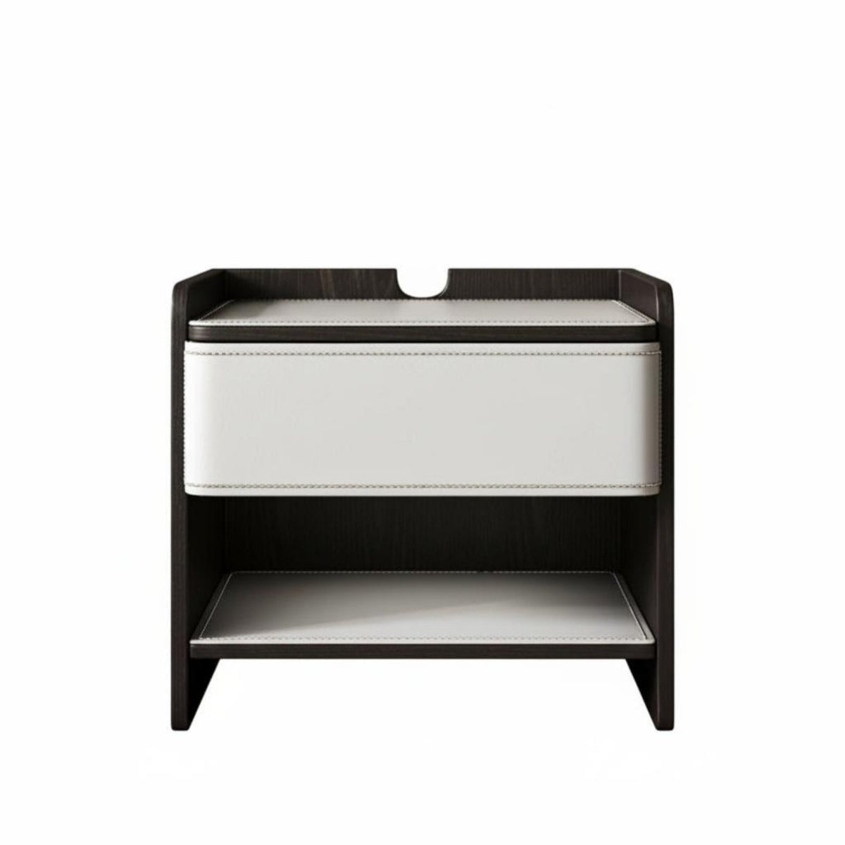 Single-Drawer End Table Italian design Nightstand Sleek Aesthetic for Entryway