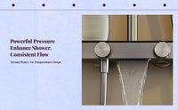 Brass high-pressure shower set