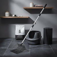 Extendable Cat Waste Scooper Fine Sifting Telescopic Litter Sifter for Seniors
