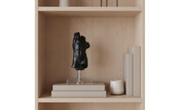 Abstract Torso Statue Matte Black Torso Sculpture Artistic for Art Collectors