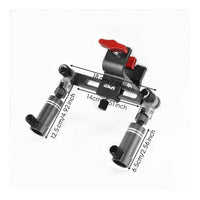 Anti-Slip Fishing Rod Holder with Dual Clamps Adjustable Fishing Rod Holder with Clamp Corrosion-Resistant Long-Lasting for Anglers, Fishermen