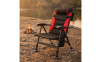 Foldable Fishing Chair Padded Chair with Adjustable Legs Stable Furniture Long-Lasting for Outdoor
