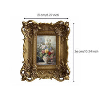 French Style Embossed Frame Gilded Finish Room Decoration for Showroom