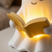 Reading Specter Lamp Compact Size Reading Light Figurine Decorative Tabletop Spirit Lamp for Readers