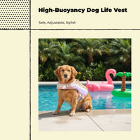 Buoyant dog life jacket for swimming